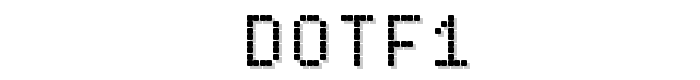 Dotf1 font