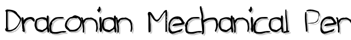 Draconian%20Mechanical%20Pencil font