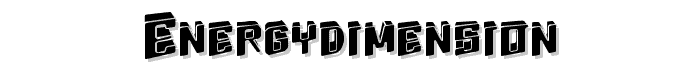 Energydimension font