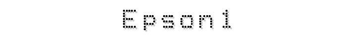 Epson1 font