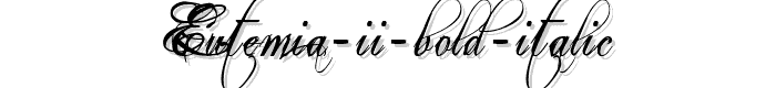 Eutemia%20II%20Bold%20Italic font
