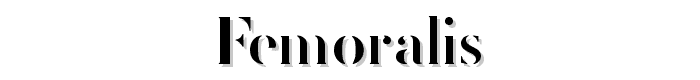 FEMORALIS font