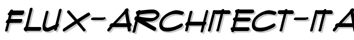 Flux%20Architect%20Italic font