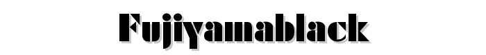 FujiyamaBlack font