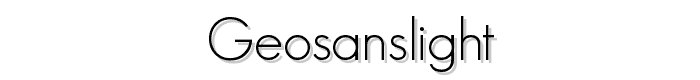 GeosansLight font