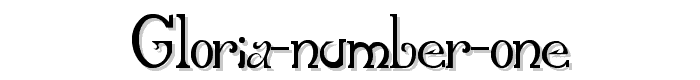 Gloria%20Number%20One font