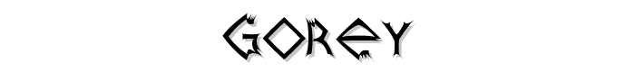 Gorey font