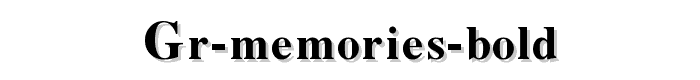 Gr%20Memories%20Bold font