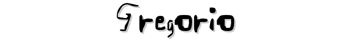 Gregorio font
