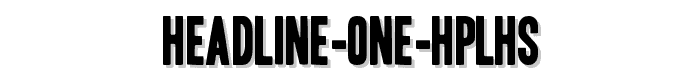 Headline%20One%20HPLHS font