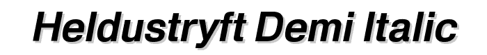 HeldustryFT%20Demi%20Italic font