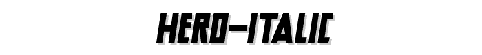 Hero%20Italic font