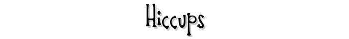 Hiccups font