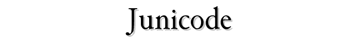 Junicode font