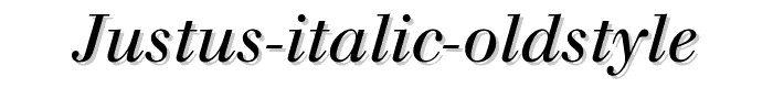 Justus%20Italic%20Oldstyle font