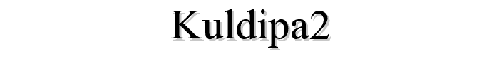 KULDIPA2 font