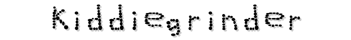 KiddieGrinder font