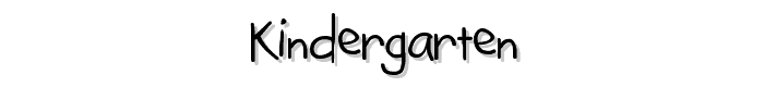 Kindergarten font