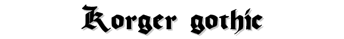 Korger%20Gothic font