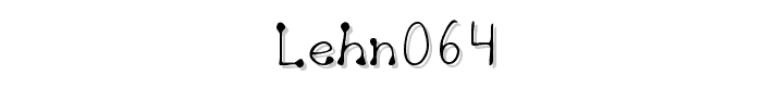 LEHN064 font