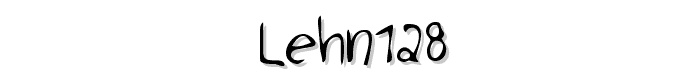 LEHN128 font