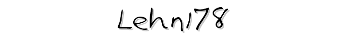 LEHN178 font