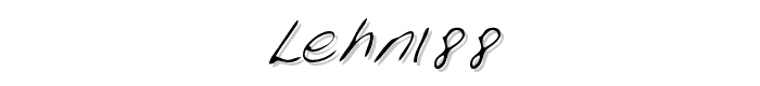LEHN188 font