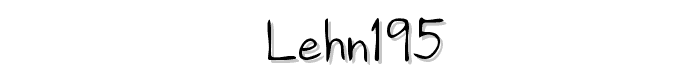 LEHN195 font