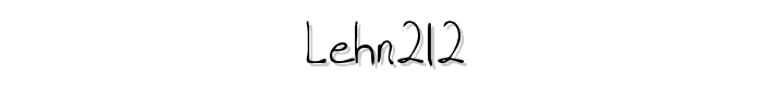 LEHN212 font