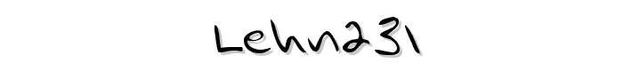LEHN231 font