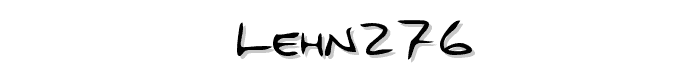 LEHN276 font