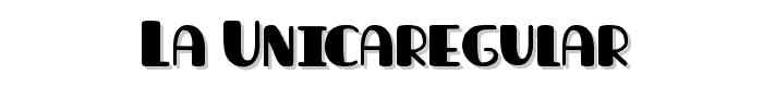 La%20unicaRegular font