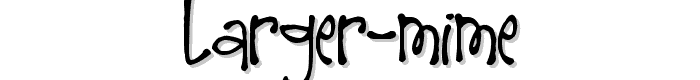 Larger%20Mime font