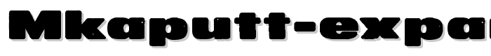 MKaputt-Expanded font