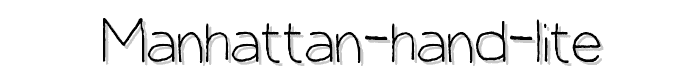 Manhattan%20Hand%20Lite font
