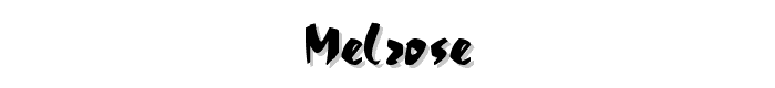Melrose font