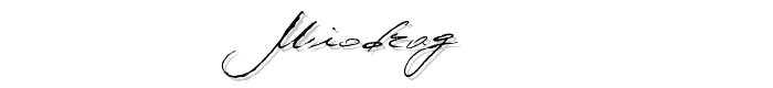 Miodrag font