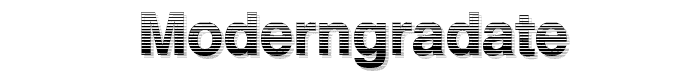 ModernGradate font