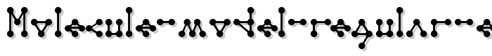 Molecule%20model%20Regular%20E%20 font