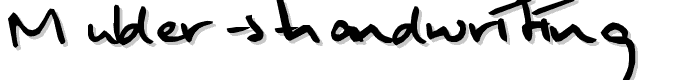 Mulder%20s%20handwriting font