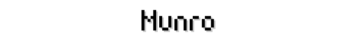 Munro font