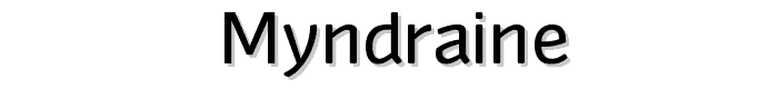 Myndraine font