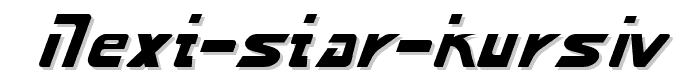 Next%20Star%20Kursiv font