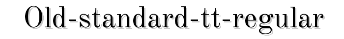 Old%20Standard%20TT%20Regular font