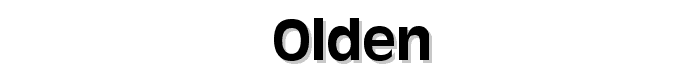Olden font