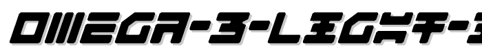 Omega%203%20Light%20Italic font