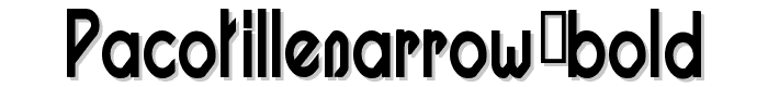 Pacotillenarrow%20bold font