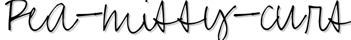 Pea%20Missy%20Cursive font