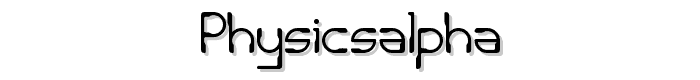 PhysicsAlpha font