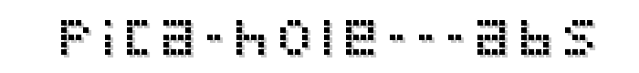 Pica%20Hole%20%20ABS font